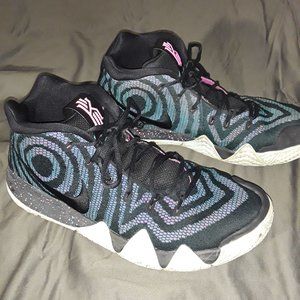 Nike Kyrie Irving 4 "80's decade pack" Black Laser Multi color Sneakers size 13